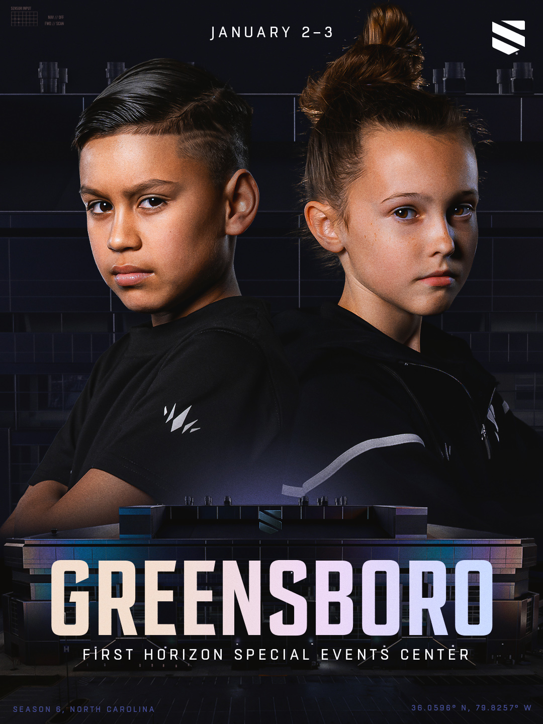 Greensboro, North Carolina — January 2–3, 2027 — First Horizon Special Events Center